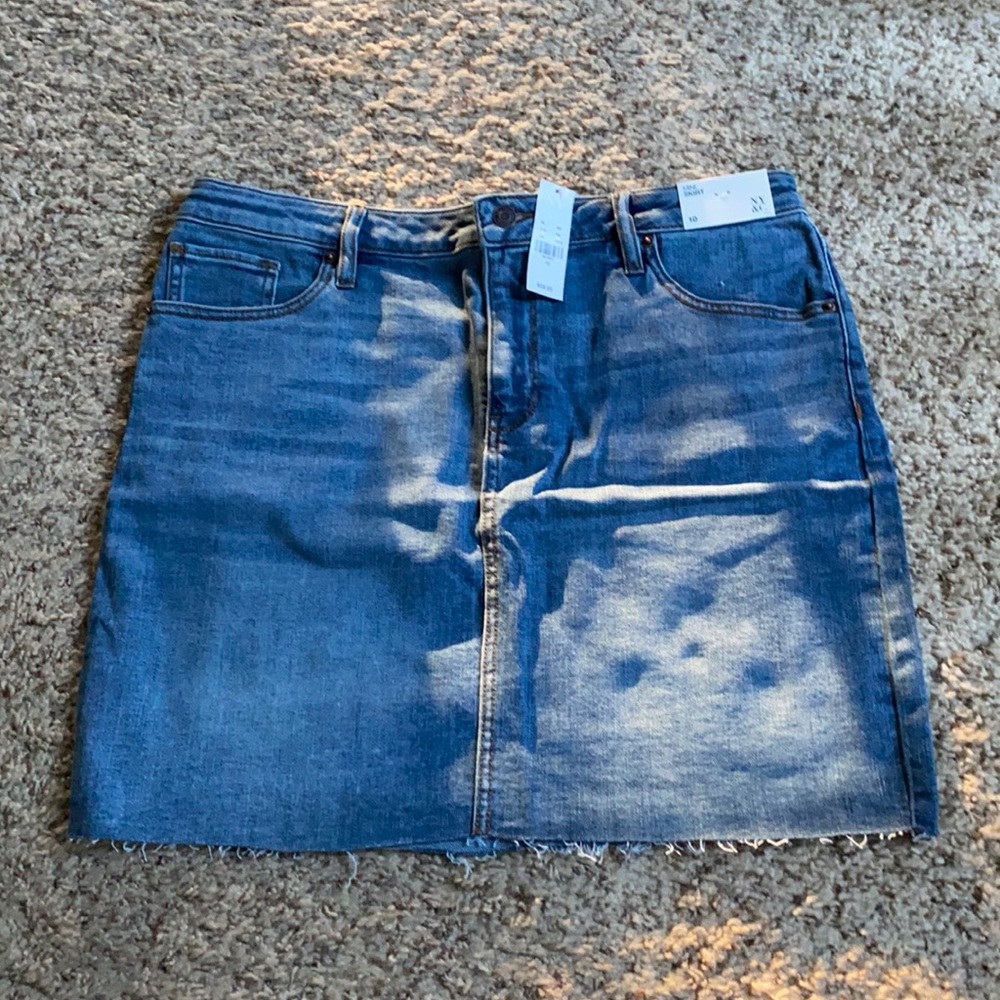 New York and Company Jean Mini Skirt